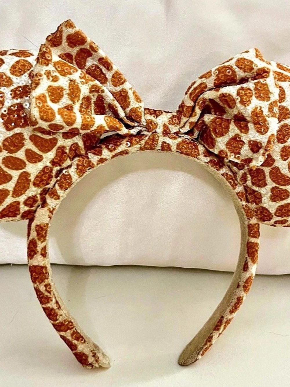 Disney Parks Animal Kingdom Giraffe Minnie Mouse Ear Headband